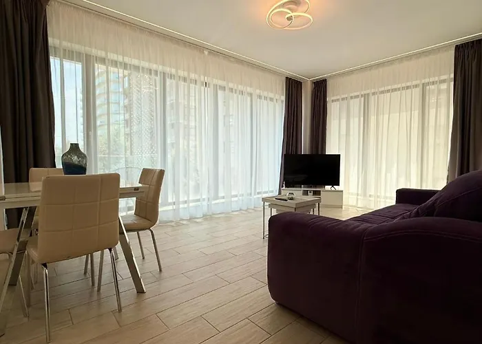 RoApart SunRise e Cu 1 Si 2 Camere Cu Vedere La Mare Parcare 2 Min De Plaja